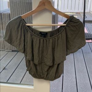 off the shoulder crop top